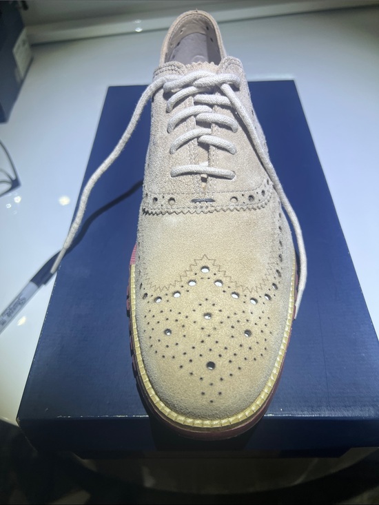 Cole Haan Other - NIB Cole Haan Beige Suede Wingtip Oxford